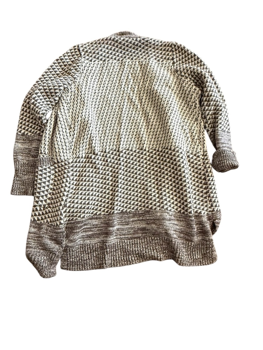Isaac Mizrahi Live Brown S Chunky Knit Long Cardigan Lagenlook Art Teacher - Picture 3 of 7
